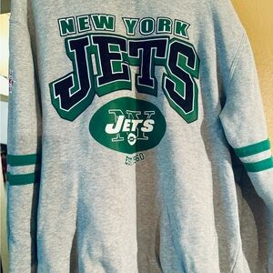Mitchell and ness New York jets crew neck size large authentic